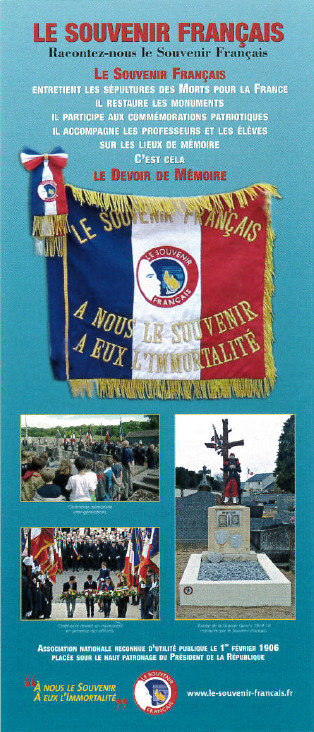 Exposition "Le Souvenir Français" du 23 août au 3 septembre cour anglaise de l'hôtel de ville Exposition "Le Souvenir Français" du 23 août au 3 septembre cour anglaise de l'hôtel de ville