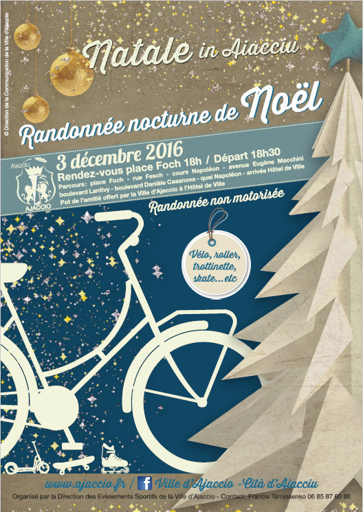 Randonnée nocturne de Noël, samedi 3 décembre 18h place Foch Randonnée nocturne de Noël, samedi 3 décembre 18h place Foch