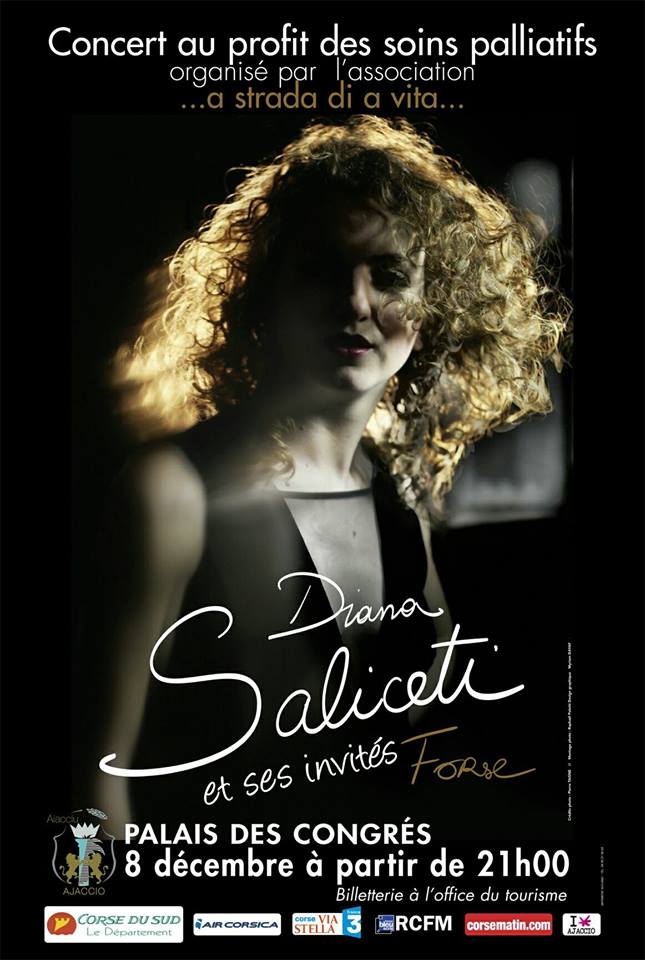 Concert Diana Salicetti et ses invités Jeudi 8 Décembre 21h00 Palais des Congrès Concert Diana Salicetti et ses invités Jeudi 8 Décembre 21h00 Palais des Congrès