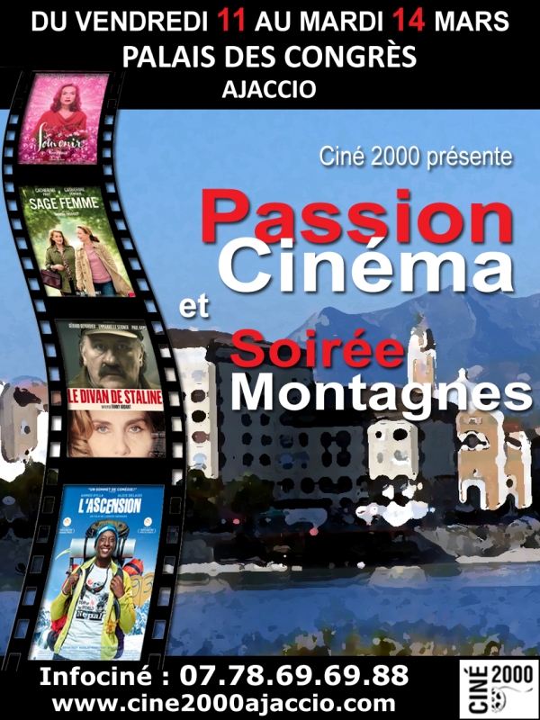 Festival Passion Cinéma 10 au 14 mars Palais des Congrès d'Ajaccio Festival Passion Cinéma 10 au 14 mars Palais des Congrès d'Ajaccio