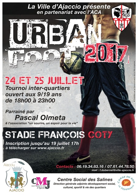 URBAN FOOT, 24 et 25 juillet au stade François Coty URBAN FOOT, 24 et 25 juillet au stade François Coty