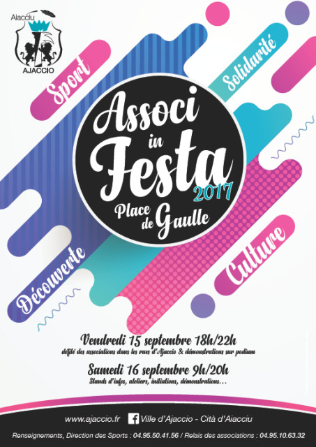 "Associ in Festa" la fête du sport et des associations, les 15 et 16 septembre "Associ in Festa" la fête du sport et des associations, les 15 et 16 septembre