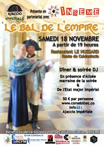 Le Bal de l'Empire samedi 18 novembre Le Bal de l'Empire samedi 18 novembre