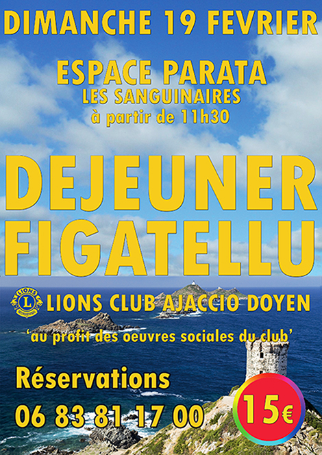 Déjeuner annuel du Lions Club Ajaccio Doyen à la Parata Déjeuner annuel du Lions Club Ajaccio Doyen à la Parata