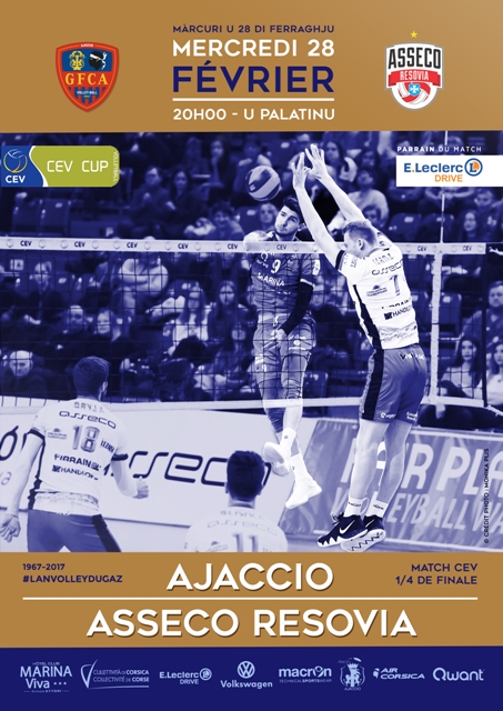 Coupe d'Europe 1/4 de finale GFCA / RZESZOW mercredi 28 février à 20h au Palatinu Coupe d'Europe 1/4 de finale GFCA / RZESZOW mercredi 28 février à 20h au Palatinu