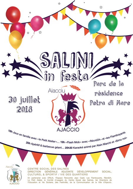 I SALINI IN FESTA le 30 juillet ! I SALINI IN FESTA le 30 juillet !
