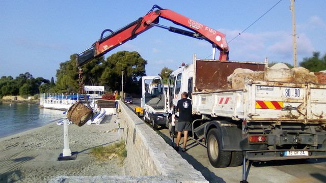 Intervention plage de Marinella Intervention plage de Marinella
