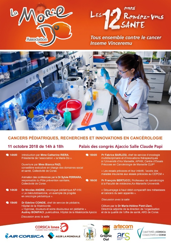 12 ème rendez-vous santé de La Marie Do le 11 octobre 2018 au Palais des congrès 12 ème rendez-vous santé de La Marie Do le 11 octobre 2018 au Palais des congrès