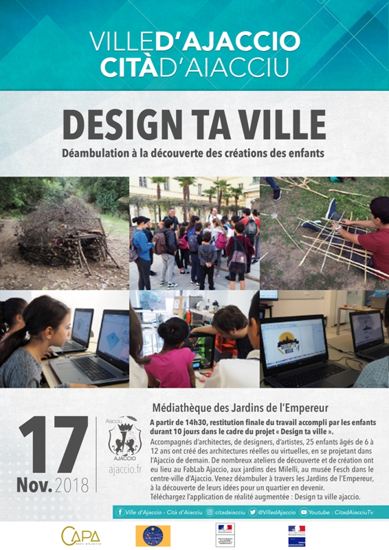 Restitution du projet Design ta Ville samedi 17 novembre Médiathèque des Jardins de l’Empereur Restitution du projet Design ta Ville samedi 17 novembre Médiathèque des Jardins de l’Empereur