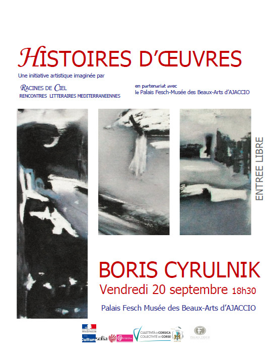 Histoires D’œuvres conférence de Boris Cyrulnik vendredi 20 septembre Histoires D’œuvres conférence de Boris Cyrulnik vendredi 20 septembre