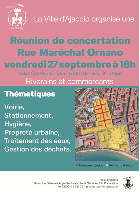 Concertation secteur Maréchal Ornano, Diamant et avenue de Paris, vendredi 27 septembre 18h Concertation secteur Maréchal Ornano, Diamant et avenue de Paris, vendredi 27 septembre 18h