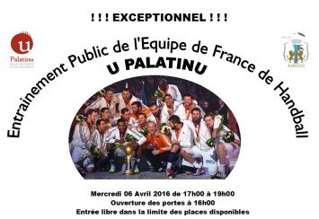 Entrainement public de L'Equipe de France De Handball Entrainement public de L'Equipe de France De Handball