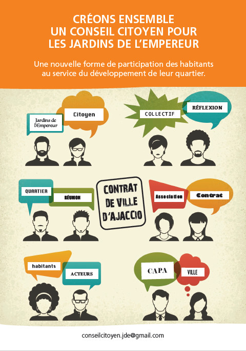 Conseil citoyen des Jardins de l’Empereur, 2ème Réunion d’information avant élection auprès des habitants Conseil citoyen des Jardins de l’Empereur, 2ème Réunion d’information avant élection auprès des habitants