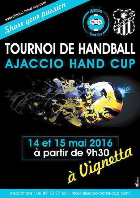 Tournoi de Handball "Ajaccio Hand Cup" 14 et 15 mai à Vigneta Tournoi de Handball "Ajaccio Hand Cup" 14 et 15 mai à Vigneta