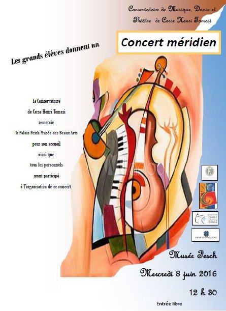 Concert méridien en partenariat avec le conservatoire Henri Tomasi Concert méridien en partenariat avec le conservatoire Henri Tomasi