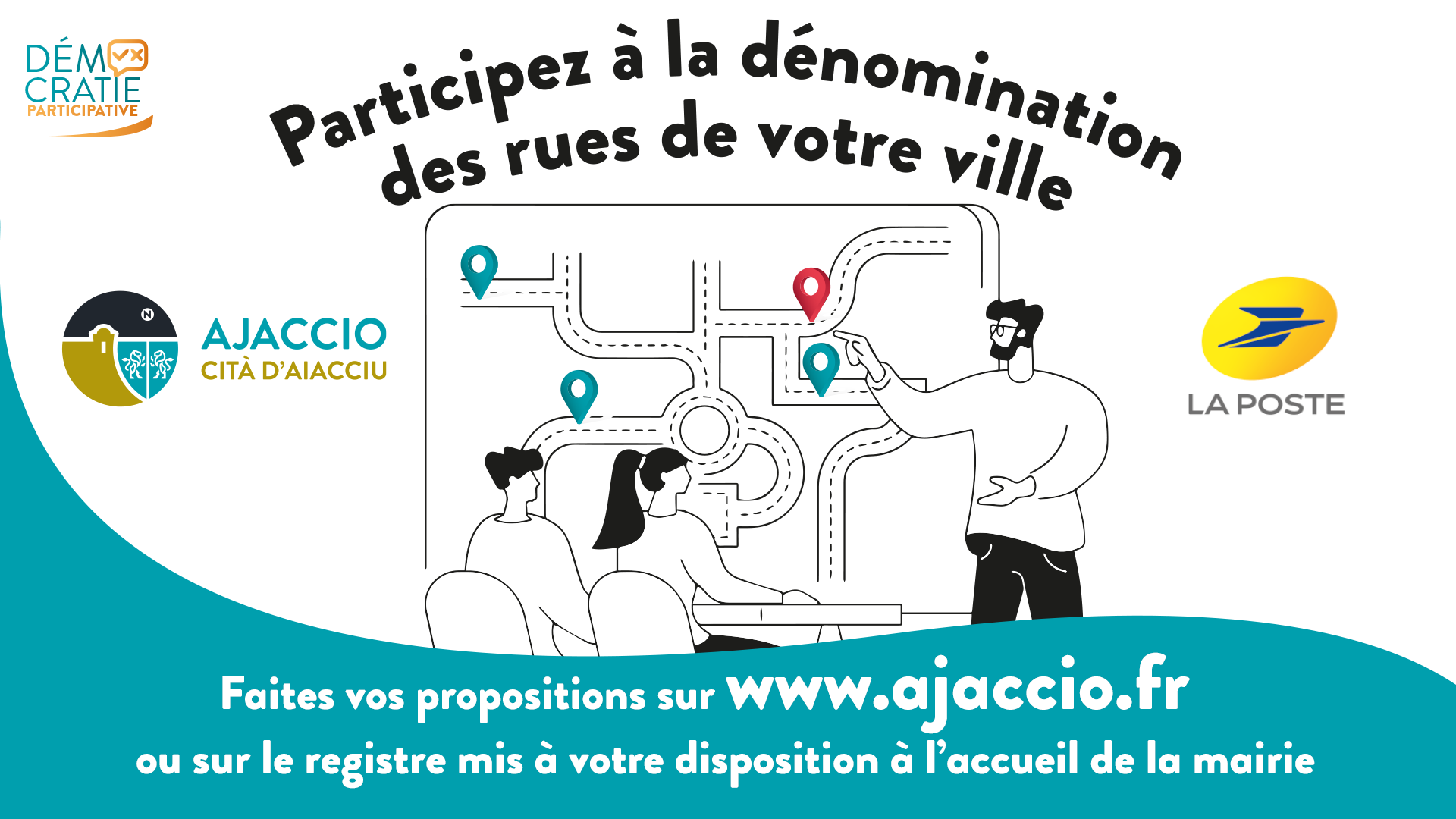CONSULTATION CITOYENNE : Participez à la dénomination des rues d’Ajaccio !