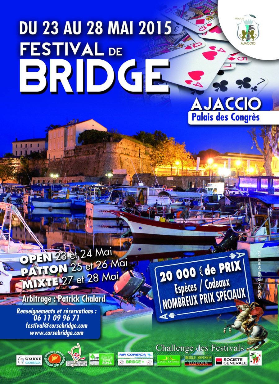 Du 23 au 28 mai Festival International de Bridge Palais des Congrès
