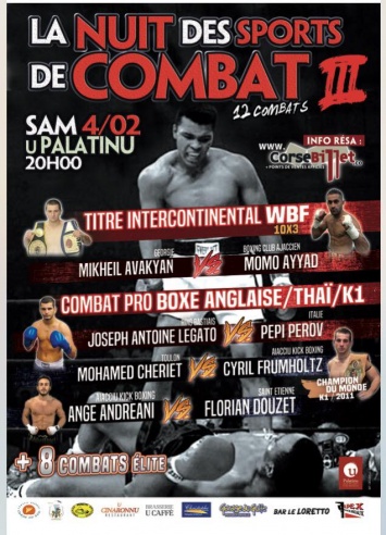 "La Nuit des Sports de Combat 3" au Palatinu "La Nuit des Sports de Combat 3" au Palatinu