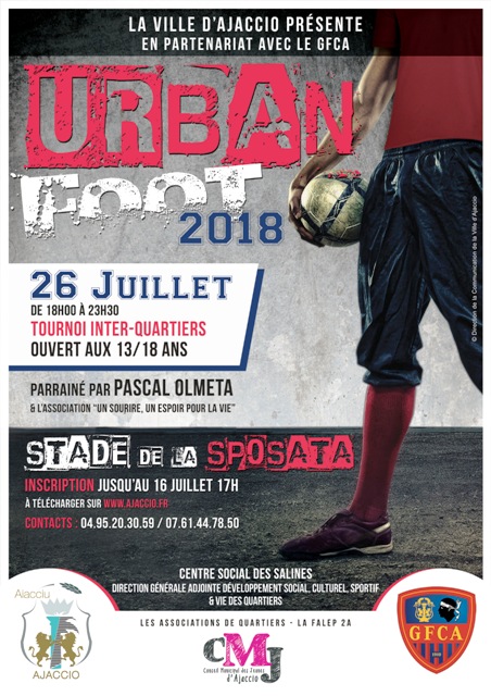 URBAN FOOT 2018 jeudi 26 juillet stade de la Sposata URBAN FOOT 2018 jeudi 26 juillet stade de la Sposata