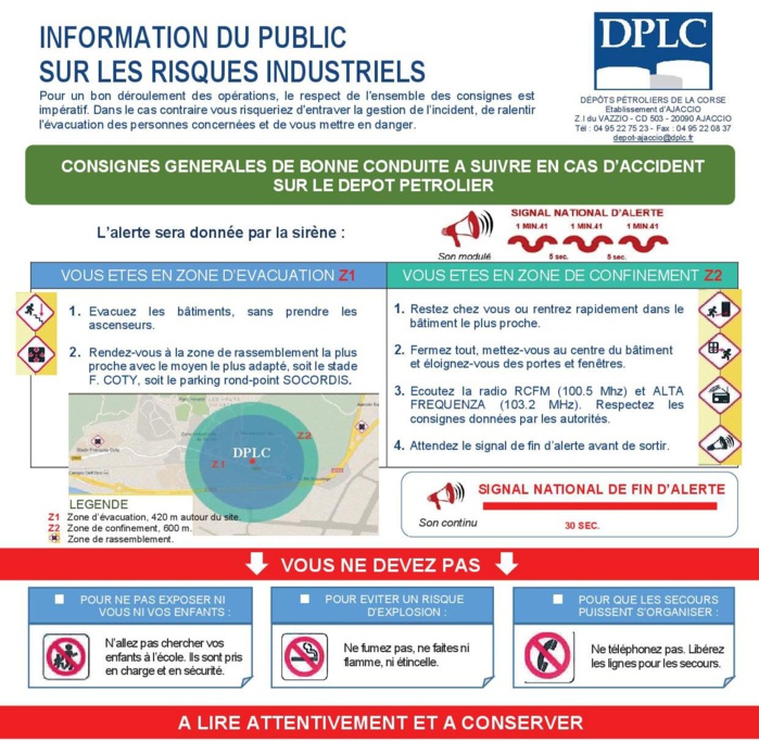 Information au public sur les risques industriels 