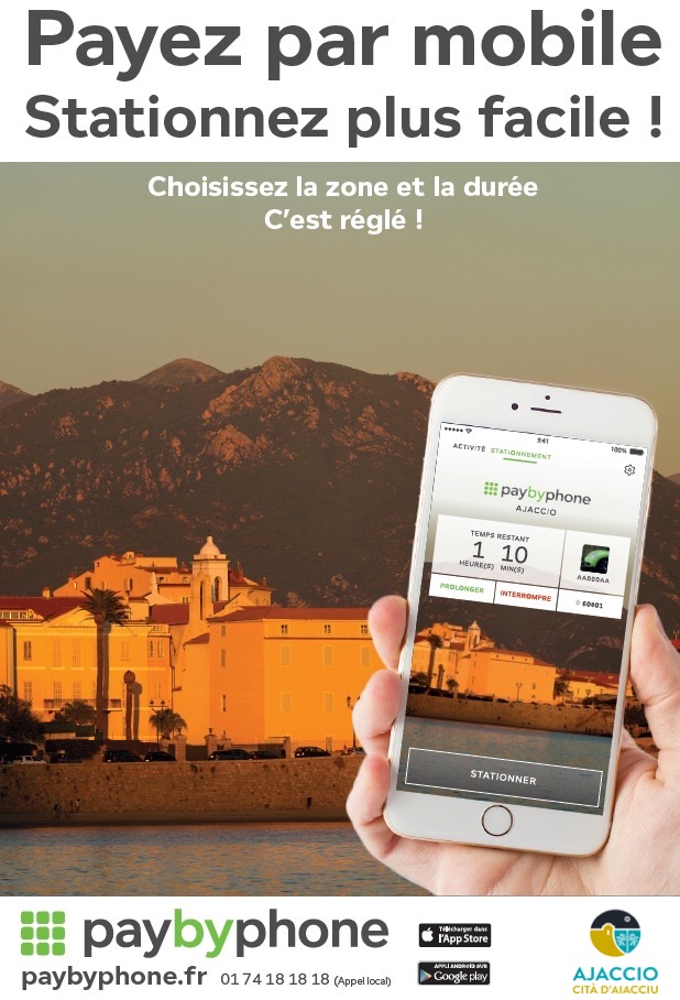 L'application pour payer son stationnement