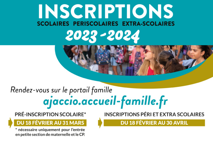 Pré-inscriptions scolaires | périscolaires | extra-scolaires 2023-2024