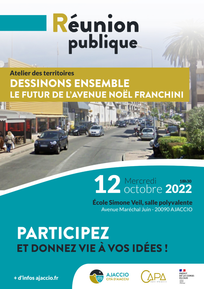 Atelier des territoires : la Ville d’Ajaccio, la CAPA et l’État lancent les premières concertations pour le réaménagement de l’entrée de ville