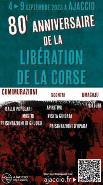 Festivités du 80e anniversaire de la Libération de la Corse à Ajaccio.