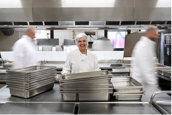 Henriette Veronesi, cheffe cuisinière de l'école Sampiero.