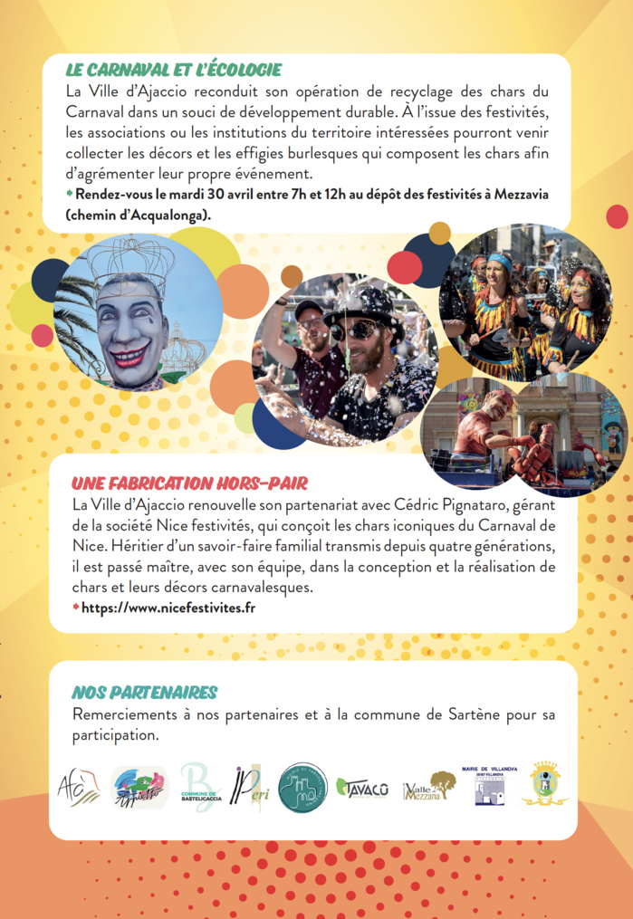 Carnavali d'Aiacciu 2024 : Dimanche 28 avril