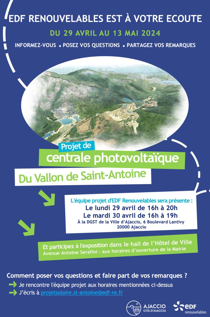 Présentation du projet de centrale photovoltaïque à Saint-Antoine