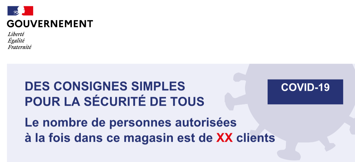 L'affiche des consignes de sécurité à destination des commerces