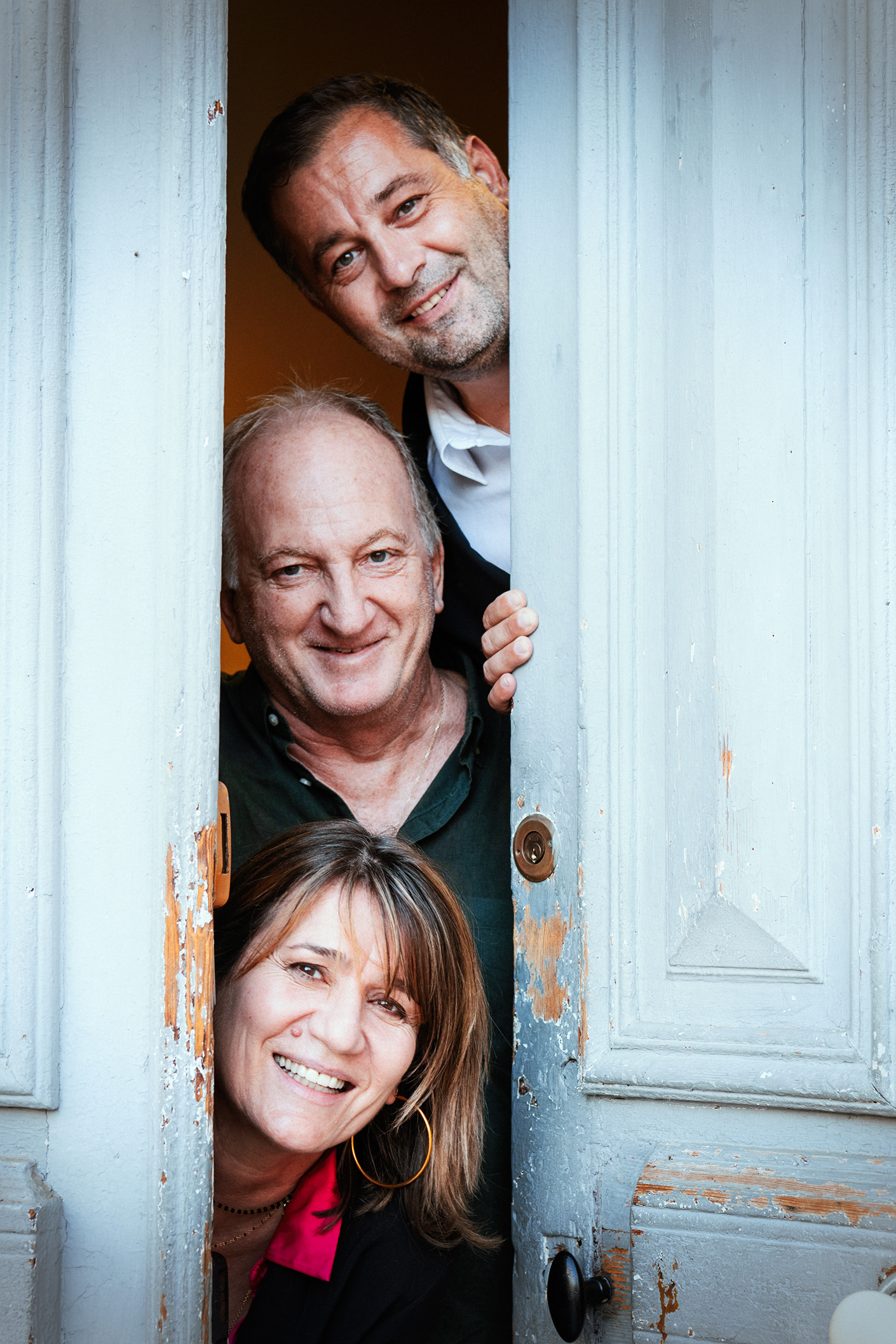 Paul Mancini, François Rezoagli et Sylvie Kervella, assistante à l'école de Musique Municipale.