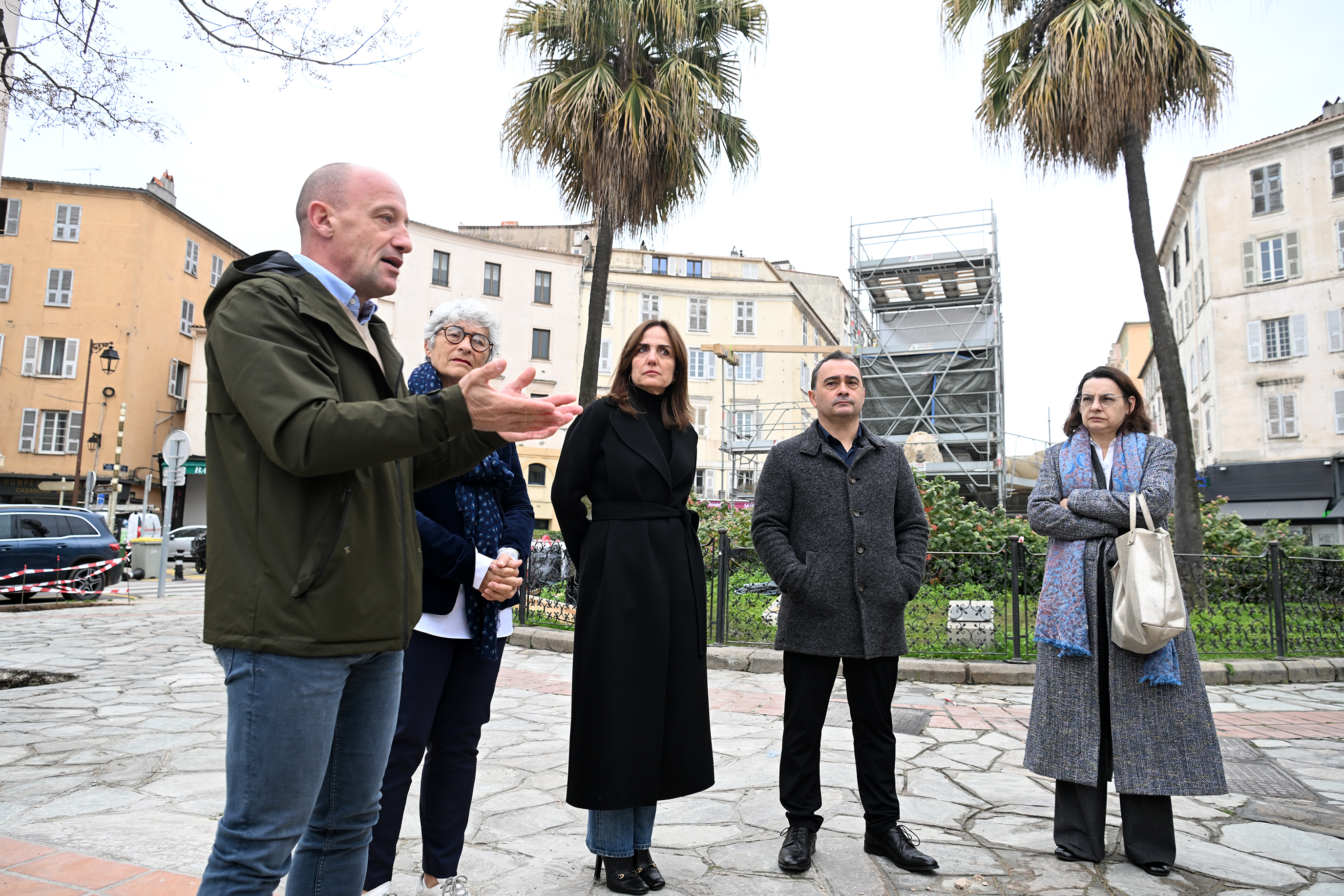 Visite du chantier de Requalification de la place Foch et de l’avenue du Premier consul