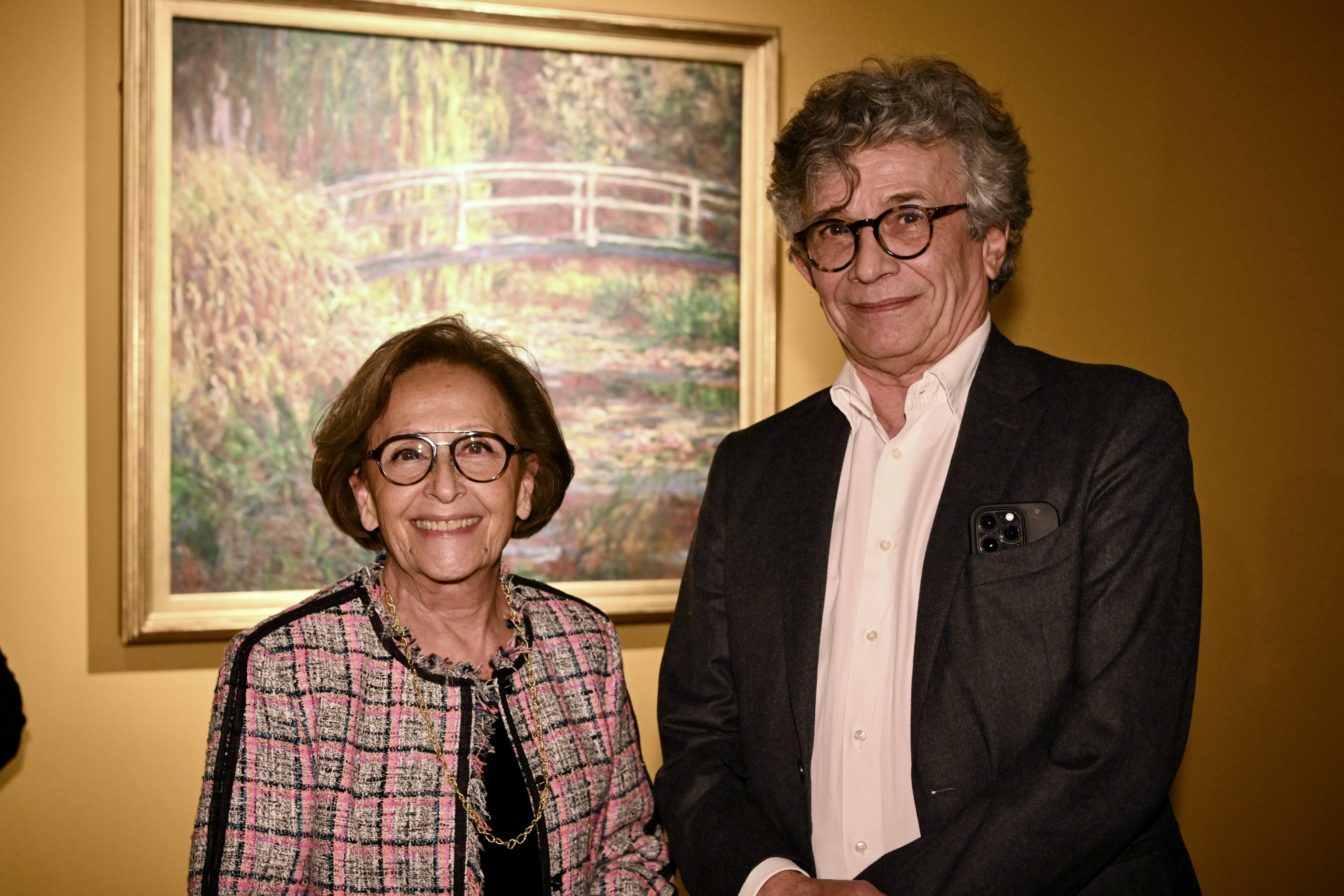 L'adjointe à la culture et au patrimoine de la Ville d'Ajaccio Simone Guerrini aux côtés de Philippe Costamagna, directeur du Palais Fesch-Musée des Beaux Arts lors de l'inauguration.