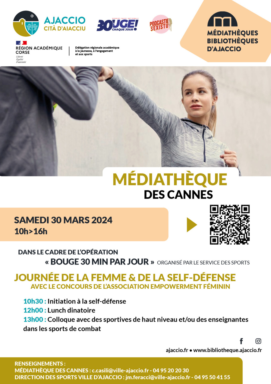 Journée de la femme et de la self-défense samedi 30 mars