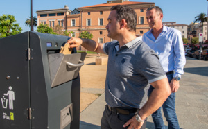 La Ville d’Ajaccio expérimente les corbeilles connectées