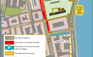 Requalification de la place et extension du parking du Diamant : le plan de circulation s'adapte au rythme soutenu du chantier